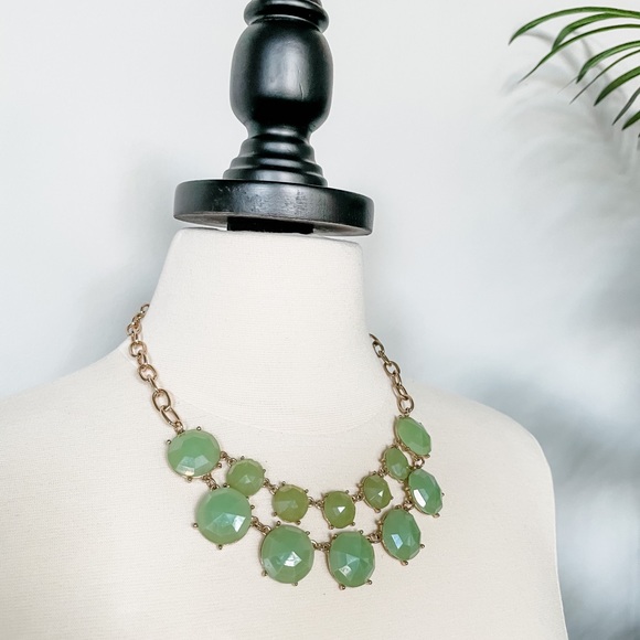 Green and Gold Fashion Bubble Necklace - Picture 2 of 5